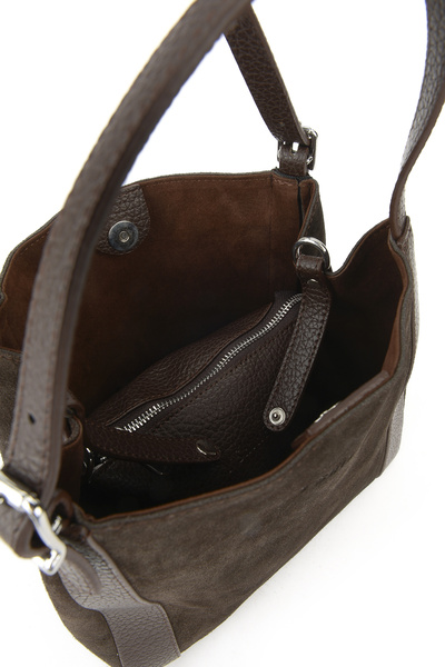 Ziya , Women's Genuine Leather Shoulder and Hand Bag 153979Z5012 Brown