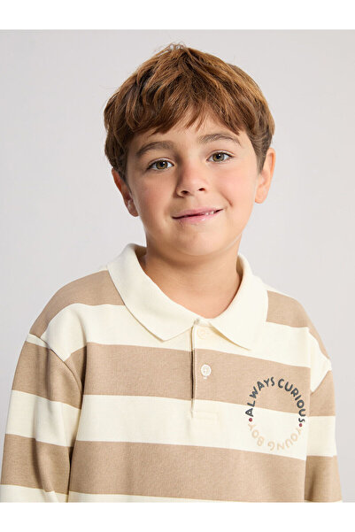 LC Waikiki Визия Нова колекция Пола с висока яка Момчешка блуза