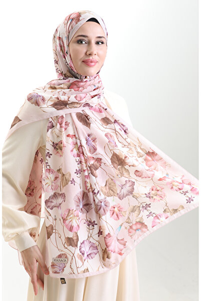 sefamerve Σάλι από βαμβάκι Karaca 82006-05 Ροζ σε σκόνη