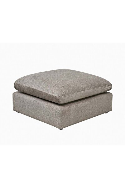 Danube Home أريكة نيثان العثمانية المصنوعة من القماش - عثمانية أنيقة بلون بني...