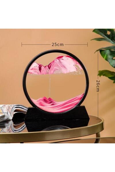 GESR HOME رمال متحركة ديكورية – لوحة رملية دوّارة بتصميم فني مهدئ