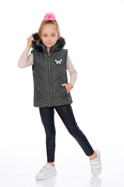 Kamex Бродирана зимна пухена яке за момичета