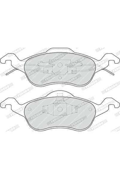 FERODO Brake Pad Set Disc Brake Ford Focus 1