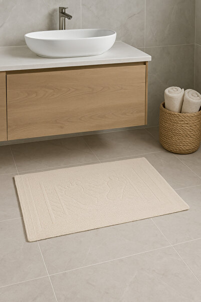 Gön Ev Tekstili طقم ممسحة حمام وحوض غسيل مكون من قطعتين - 50×70 سم |   مُمتص ...