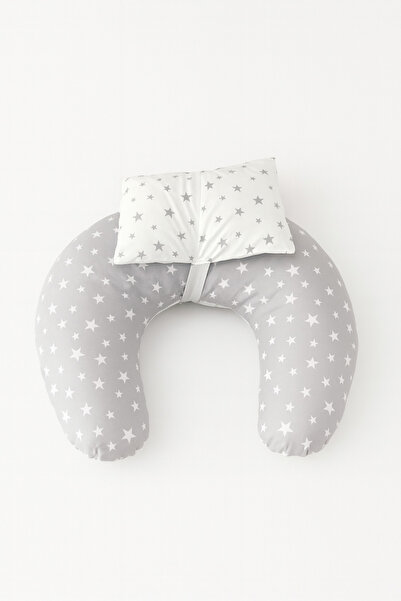 CherryPie Μαξιλάρι Θηλασμού με Σχέδιο Γκρι Αστέρι και Λευκό Αστέρι - Μαξιλάρι...