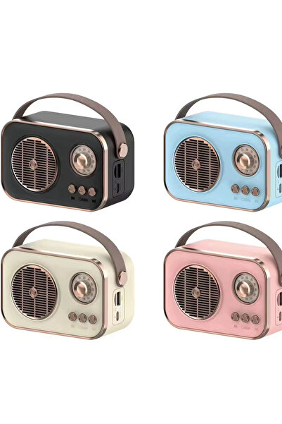 BUFS Retro Tasarımlı Mini Müthiş Ses Kalitesi | USB Şarjlı, Renkli, Şık ve Ko...