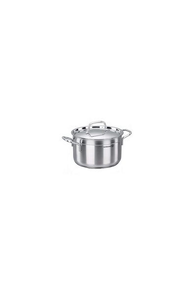 KORKMAZ Oala cu capac din inox, 22x12cm 4litri, compatibila cu toate tipurile...
