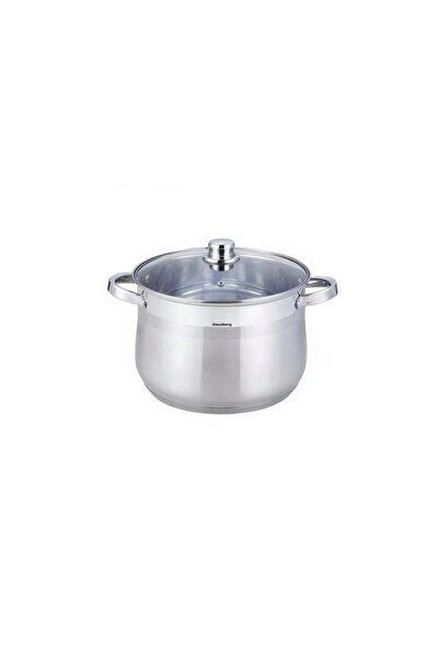 Klausberg Oala din inox cu capac din sticla, 24cm,Fund termic multistrat, 8.6l