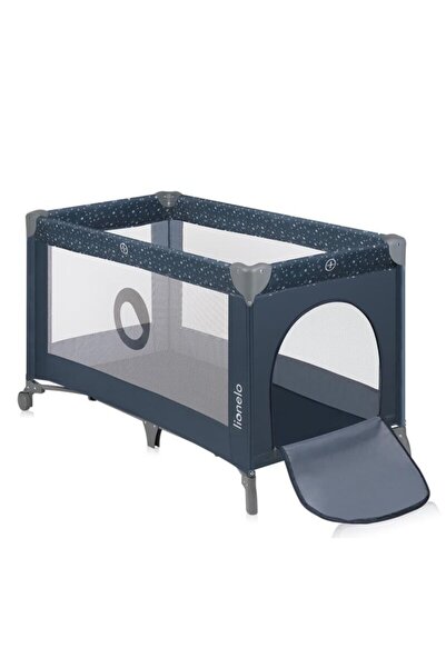 Lionelo Patut pliant, Lionelo, Stefi, Cu un nivel, 2 roti, 120x60 cm, Albastru