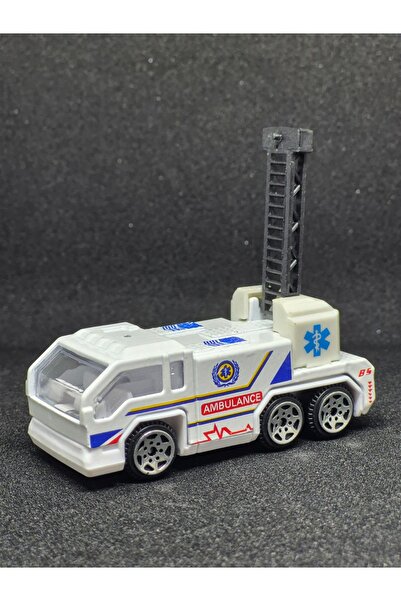Fidan oyuncak 5-Piece Metal Ambulance Car Set – Emergency Response Vehicles Series