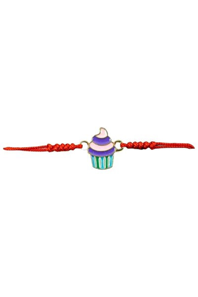 GOLD MARKET Set of 10 Martisor Bracelets for Children, Metal and Textile, on Colored Card - Briosa