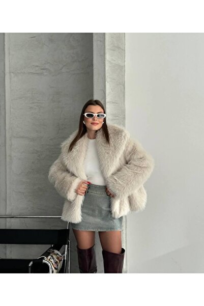 ZF BUTİK Kemerli Luxury Fur Jacket