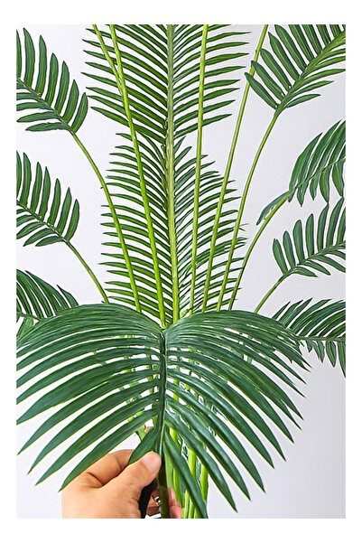 ULHYC 120CM Large Artificial Palm Tree - Realistic Silk Leaves and Bark Trunk for Home Decor, Villa Garden