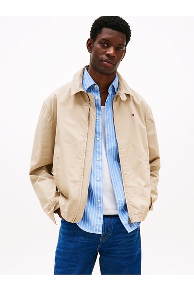 Tommy Hilfiger Erkek LIGHTWEIGHT COTTON IVY JACKET MW0MW38715-THRBT
