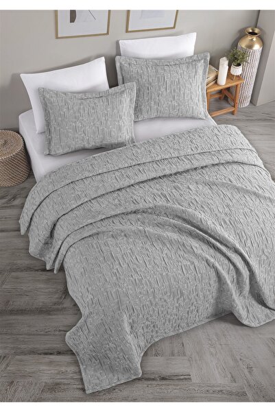 Monolisse Set cuvertură de pat Athel Jacquard, dublu, gri 230x240 cm