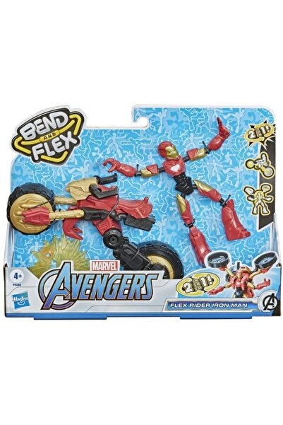 Marvel أفينجرز بيند أند فليكس فليكس رايدر آيرون مان ودراجة نارية 2 في 1