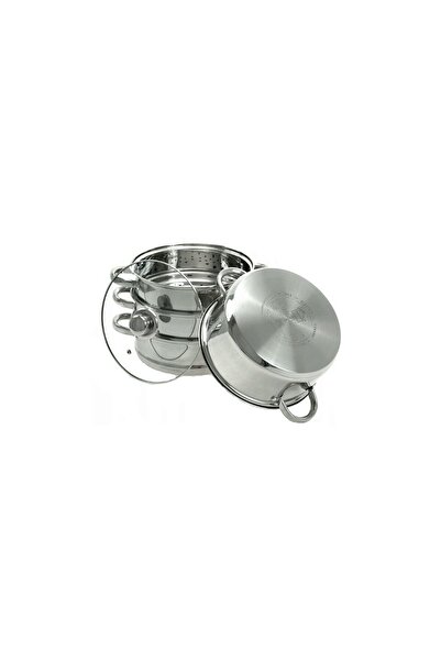 Kinghoff Set de 5 piese, oala pentru fiert cu abur, inox, 24 cm 5 litri