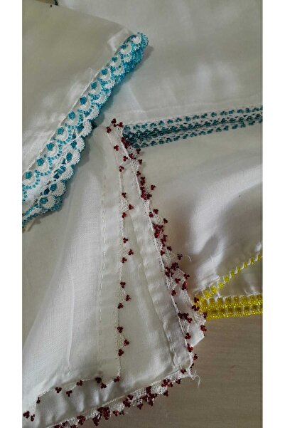 Papatyam 4 Pieces of 80 cm Bead and Needle Embroidery Handcrafted Writing// Light Chest Stained /Yemeni/Handcrafted Dowry Bag