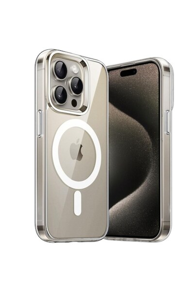OEM Husă de protecție pentru iPhone 15 Pro Max, MagSafe, transparentă