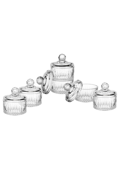 Blinkmax Luxury glass box with lid from ✨ - 6 pieces 🏺 Size 9 x 8.5 cm