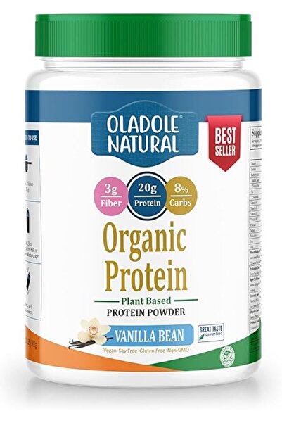 Oladole Natural مسحوق بروتين نباتي - 1 كجم (فانيليا)