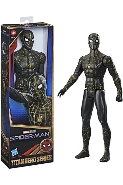 Marvel شخصية سبايدر مان تايتان هيرو سيريز 12 بوصة بدلة سوداء وذهبية