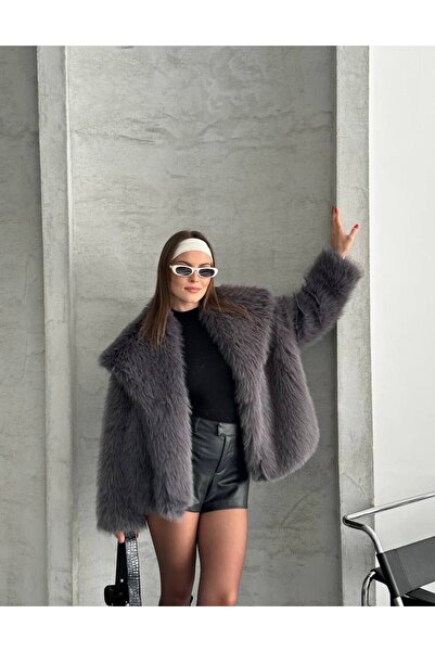 ZF BUTİK Kemerli Luxury Fur Jacket