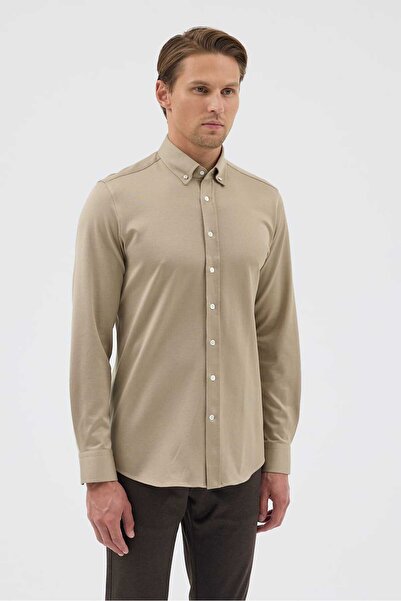 Paşahan Knitted 100% Cotton Comfort Fit Men's Shirt