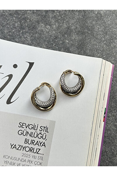 Serenity Atelier Boutique SAB Yeni Sezon Halka Twist Küpe