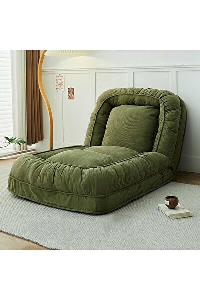 Timebox Canapea extensibilă de podea 200 cm, șezlong reglabil, pernă moale pl...