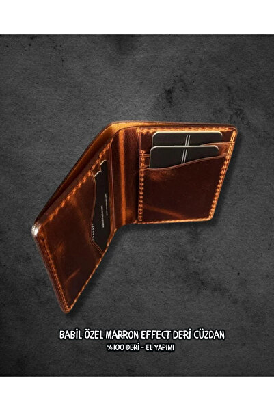 Nicevia Babil Special Marron Effect Leather Wallet