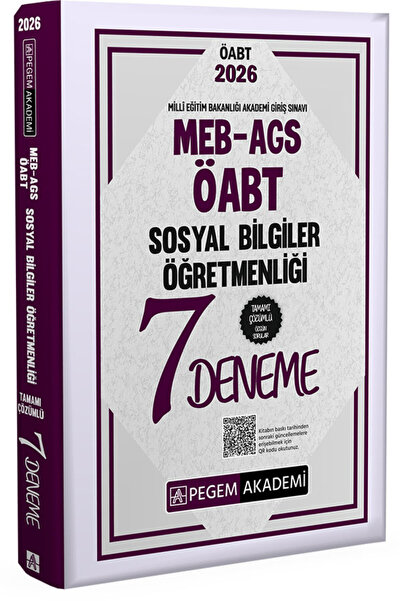 Pegem Akademi Yayıncılık 2026 MEB AGS ÖABT Sosyal Bilgiler Öğretmenliği Tamam...