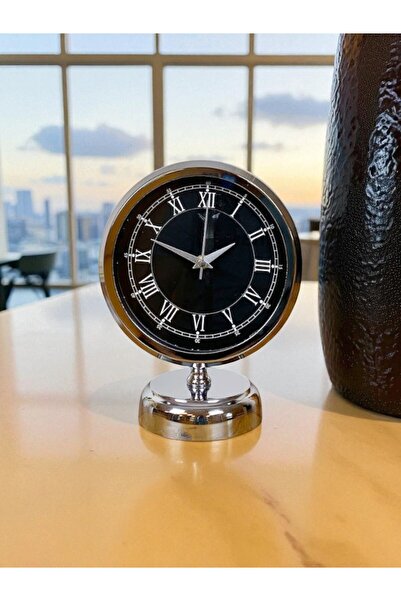 ZENTİME Silver Line 25x20 Krom Metal Masa Saati