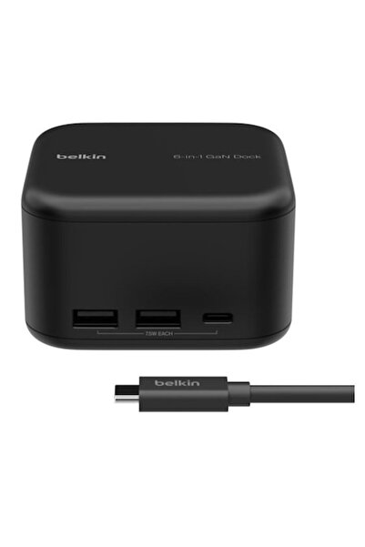 Belkin stație de andocare, 6 în 1, GaN 130W, 4K 60Hz
