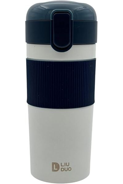 BİNDAWOOD B&D Vaccum Flask Botte for kids 400ml , White & Blue Color