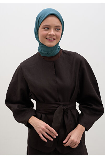 Freshscarfs ΒΑΜΒΑΚΙΝΟ ΦΟΥΛΑΡΙ ΒΙΣΚΟΝΗΣ ΚΟΤ ΜΠΛΕ