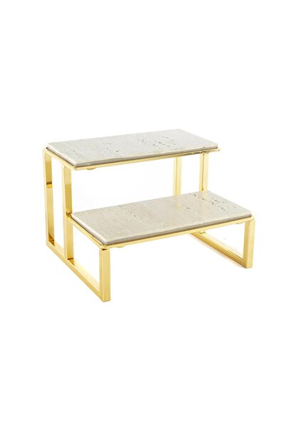 Mikasa Moor Gold 2 Tier Granite Serving Tray 21X19X25Cm