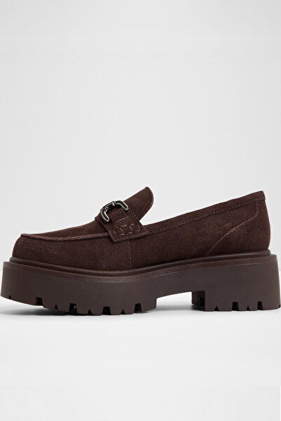 Aldo ONEAMETH - Дамски кафяви мокасини от естествена кожа