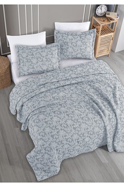 Monolisse Kael Jacquard Bedspread Set Double Size Indigo 230X240 cm