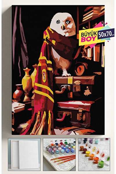 Genel Markalar Sayılarla Boyama Seti Numaralı Tuval Fırça Boya Dahil Kasnaklı...