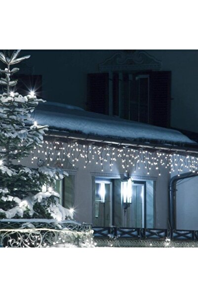 Flippy Christmas Lights, 11 m, 360 LEDs, Cold White, Fringe, Flash, Transformer, Interconnectable, 5