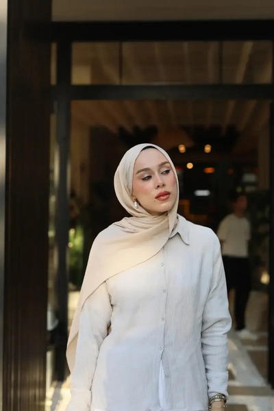 Modakaşmir Neo Pamuk Şal - İğde