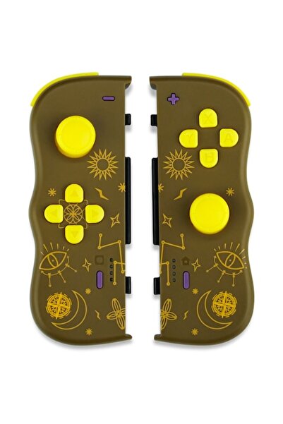 steelplus Steelplay Twin Pads Adventure Magic Wireless Controller Set for NSW, Brown/Yellow