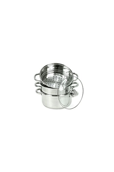 Kinghoff Set de 4 piese, oala pentru fiert cu abur, inox, 24 cm 5 litri