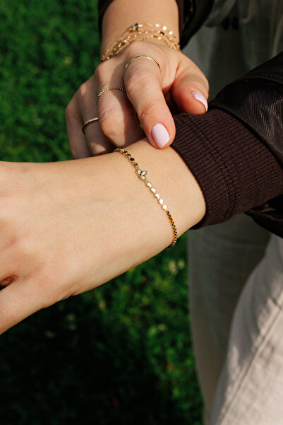 Ersöz Kuyumculuk 14 AYAR ALTIN Lotus Çiçeği Bileklik