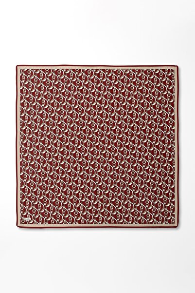 Levidor وشاح حريري منقوش بسلسلة من البلاط