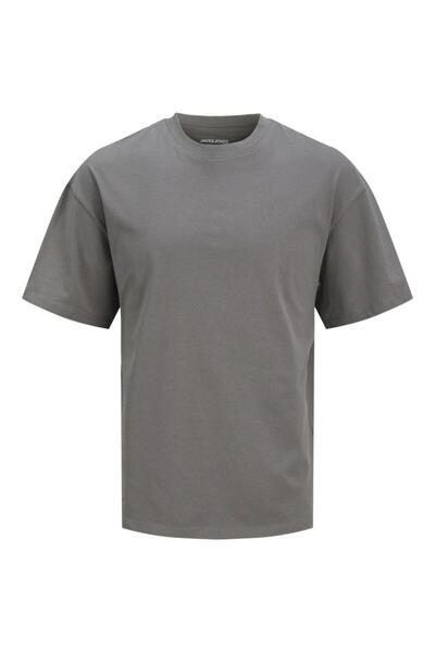 Jack & Jones Ανδρικό μπλουζάκι Jjebradley Tee Ss με λαιμόκοψη σε σχήμα Ο 12249319-Castlerock