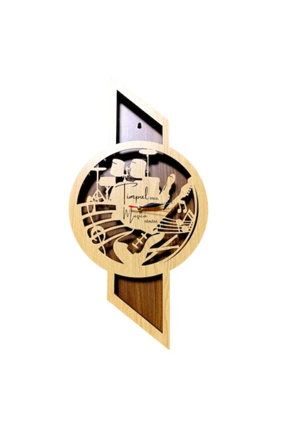 OEM Blank Wall Clock with Dial — Personalized Gift for Musicians/Singers, 60x30 cm, Cream