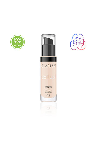 Claresa Illuminating foundation, Doll Up! 03 Medium-Light