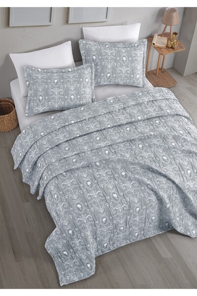 Monolisse Glory Jacquard Bedspread Set Double Size Indigo 230X240 cm